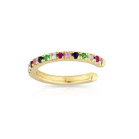 

2019 fashion rainbow ear cuff in sterling silver