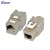 CNCOB Cat.6A STP 180 degree Tool free Keystone Jack with shutter