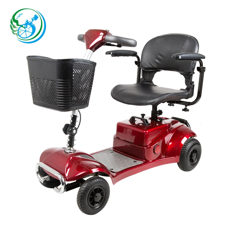 

Four Wheel Wholesale Used Adult Handicapped Electric Scooter, Red or as request