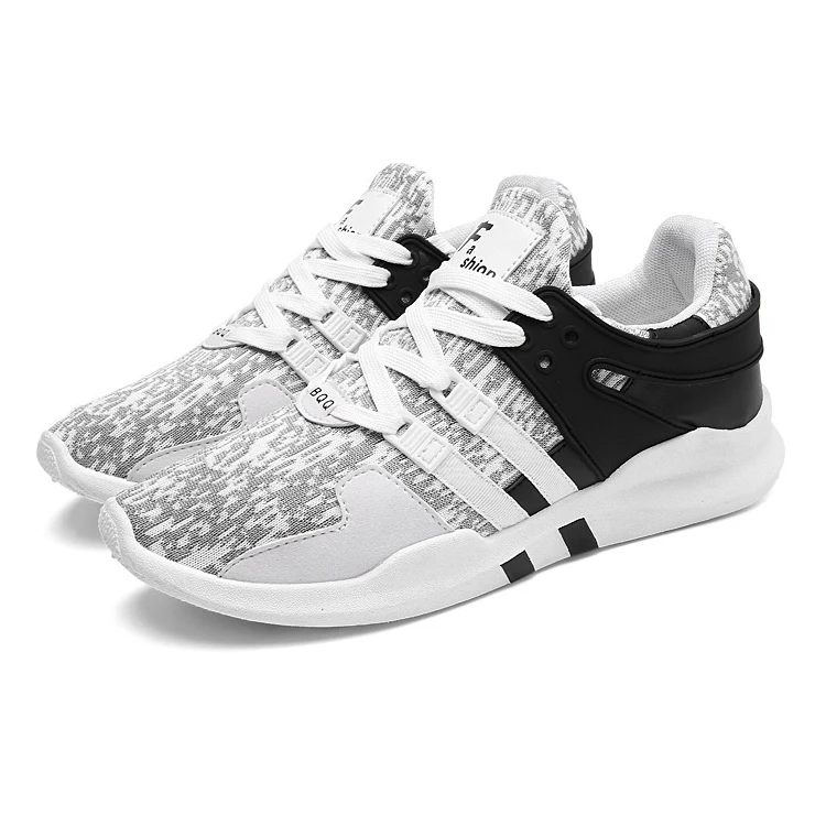 

New Design Breathable Men's Sport Shoes Knitting Upper Fashion Sneakers, Red,black,blue or customized
