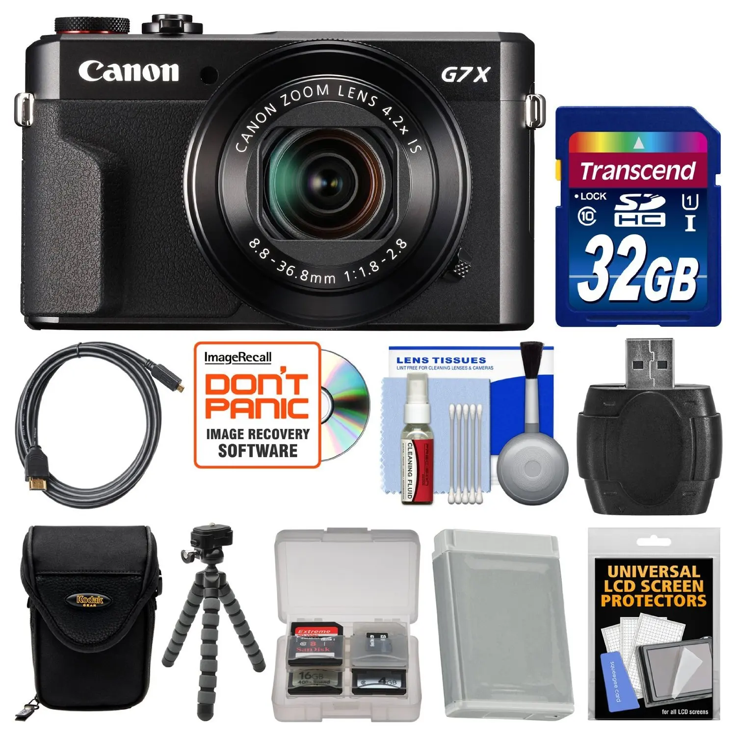 Buy Canon Powershot G7 X Mark Ii Wi Fi Digital Camera With 32gb Card Case Battery Flex Tripod Kit In Cheap Price On Alibaba Com