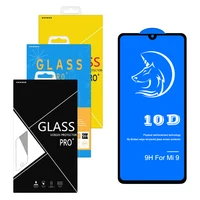 

anti-static 10D anti-fingerprint tempered glass screen protector for Xiaomi mi 9 se redmi note 7 pro 6A pro with plastic box