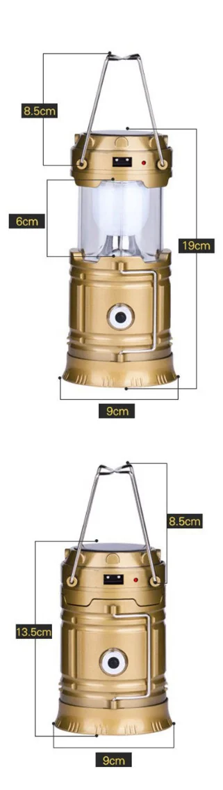 D.Light Portable Led Solar Hanging Lantern