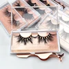 Best quality 100% mink fur eyelashes custom package 3D / 5D 25mm Mink lashes with private label