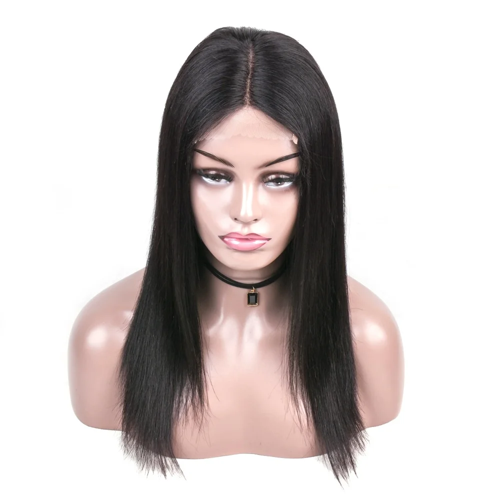

wholesale low price and good quality big discount lace 4x4 straight wig human hair long