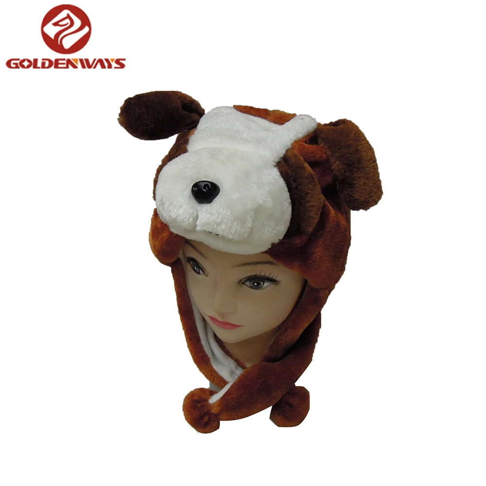 Cool Dog Plush Winter Animal Hat For Men Buy Cool Winter Hats For Men