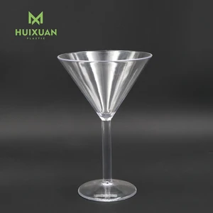 Image of Good quality drinking transparent wine plastic cocktail martini glass cup for wine