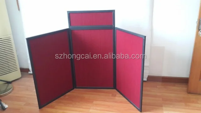 
tabletop fabric folding panel display board 