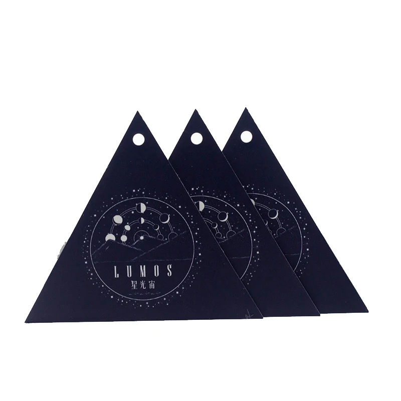 

Printed Triangle Shape Hang Tag for Jeans, Cmyk, pantone