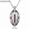 2018 Popular American Football Silver Essential Oil Lockets K253NH20-2