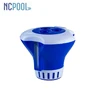 Dispenser with thermometer tablets floating dispenser pool chlorinator