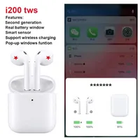

i200 TWS Wireless Charge Smart Sensor Touch Bluetooth 5.0 Earphone Super Bass Headset PK 1:1 i12 i30 i40 i60 i70 i80 i90 i100