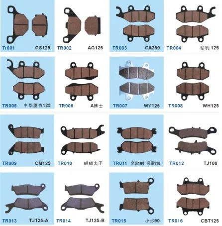 BWS 100 motorcycle scooter disc brake pads 4VP