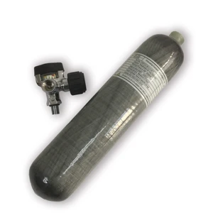 2L 30MPa Carbon Fiber Cylinder for Diving Equipment Refilling PCP Air Rifle with Gauge Valve