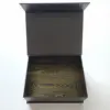 Luxury custom black cardboard magnetic gift packaging box