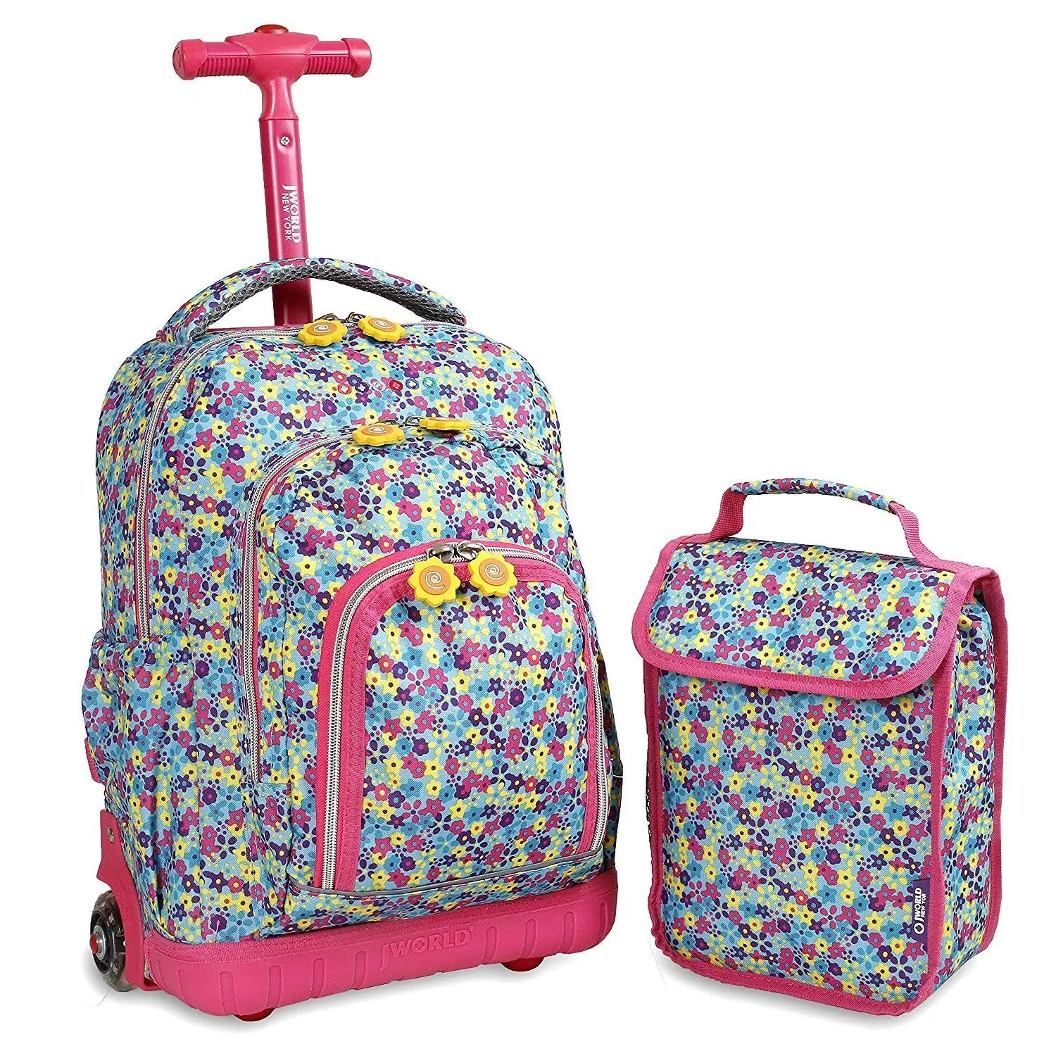 girls pink luggage