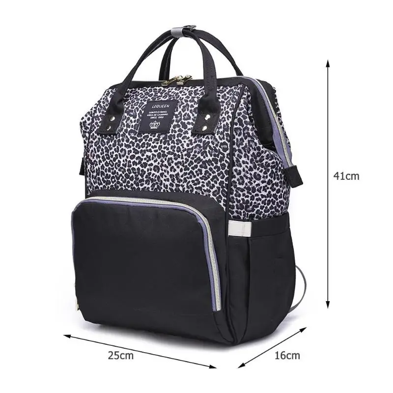 leopard changing bag