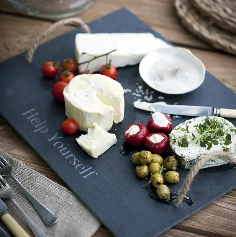 wholesale slate cheese board and food 100% pure natural slate