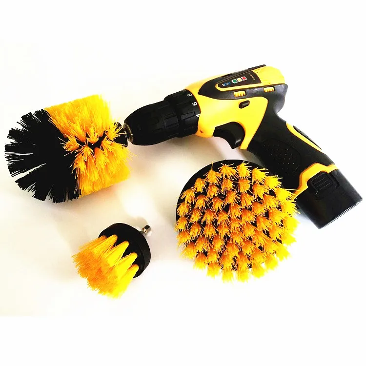 Round Dome Shape Drill Cleaning Scrub Brushes For Carpet Floor Tile