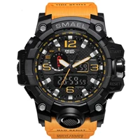 

SMAEL Men's Watches New 1545 Brand Men LED Digital Quartz Watch Waterproof All Black Military Sport Man Clock Relogio Masculino