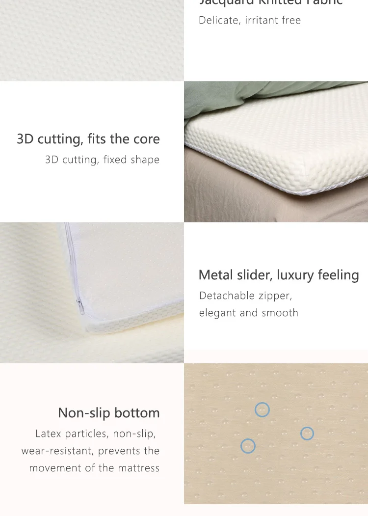 Foldable Cleanable Foam Mattress Health Care Mattress Memory Foam with Roll Package