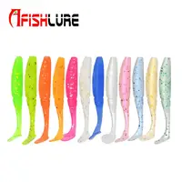 

Factory in Stock 50mm 1g Luminous T Tail Soft Bait t tail plastic fishing grub bait