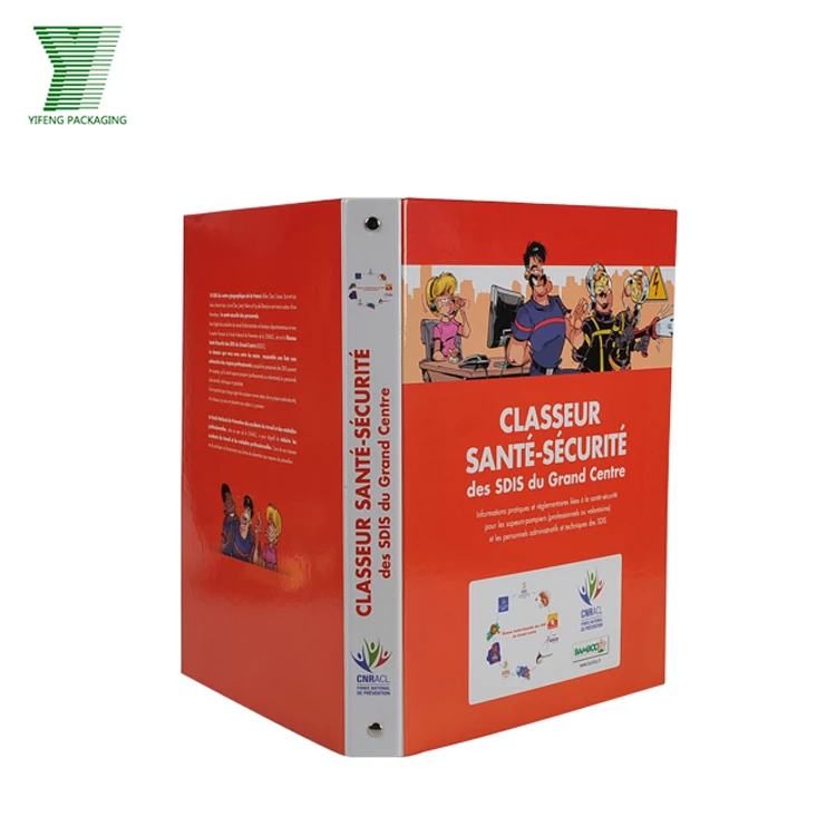 Custom A4 A5 Cardboard Planner Binder A5 Menu Mini Leather 3 Ring