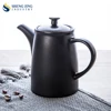 Wholesale Custom Logo MOQ100 Ceramic Tea Pot Black