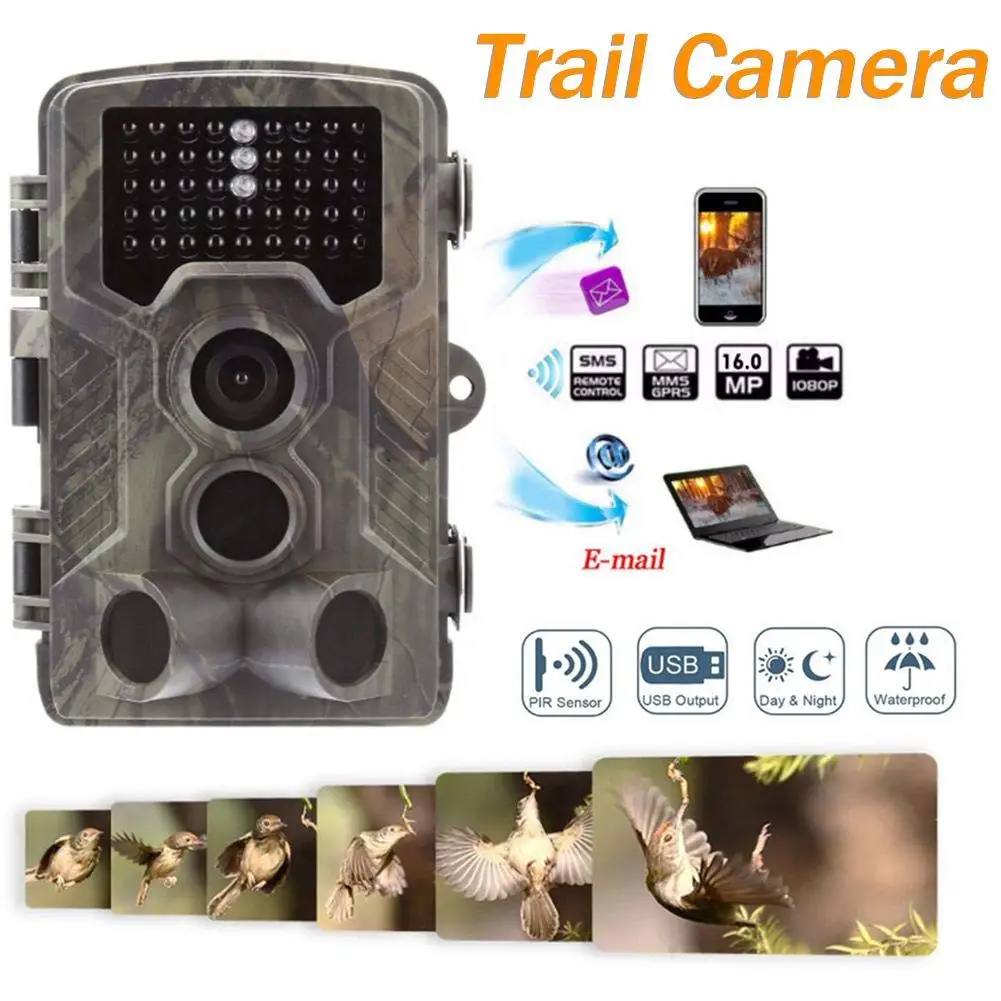 4G Trail Game Camera, 16MP 1080P HD Hunting Cam for Wildlife Scouting Camera 3 PIR Night Version//