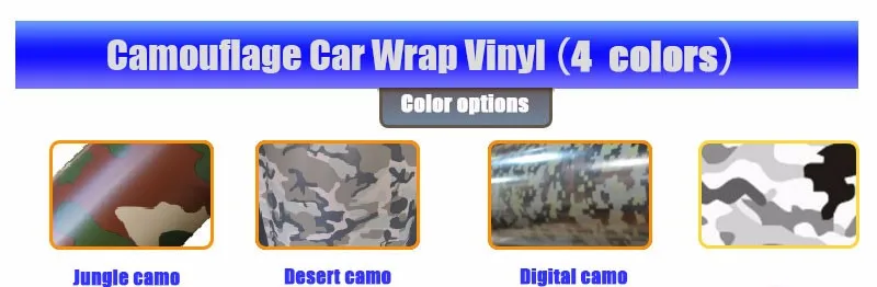 Removable Camouflage wrapping Film Car Wraps for Car Vinyl