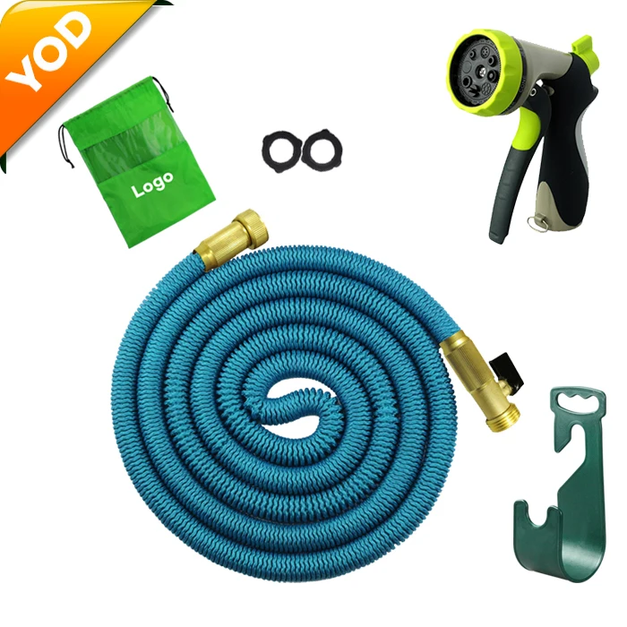 Amazon Top Elastic Shrinking Kink Free Collapsible Garden Hose 8way