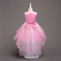 

western kids dresses for weddings fancy party dress for 3years old baby girl fluffy princess dress with Veil