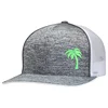 jersey cotton mid profile curved bill trucker cap with piping