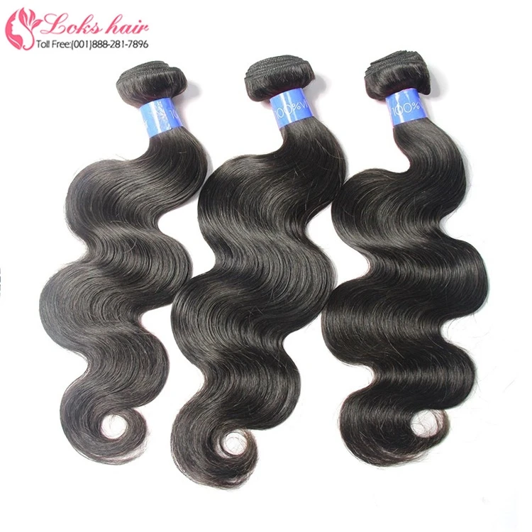 

free sample hair bundles malaysian hair weave, body wave hair salon products, Natural black1b;can be customized