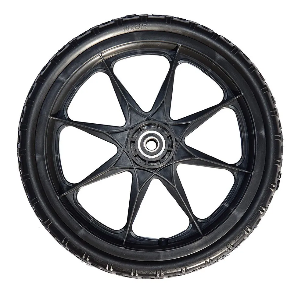 16 X 2.125-inch Pu Foam Wheel Flat Free Cart Tire On Plastic Rim Flat ...