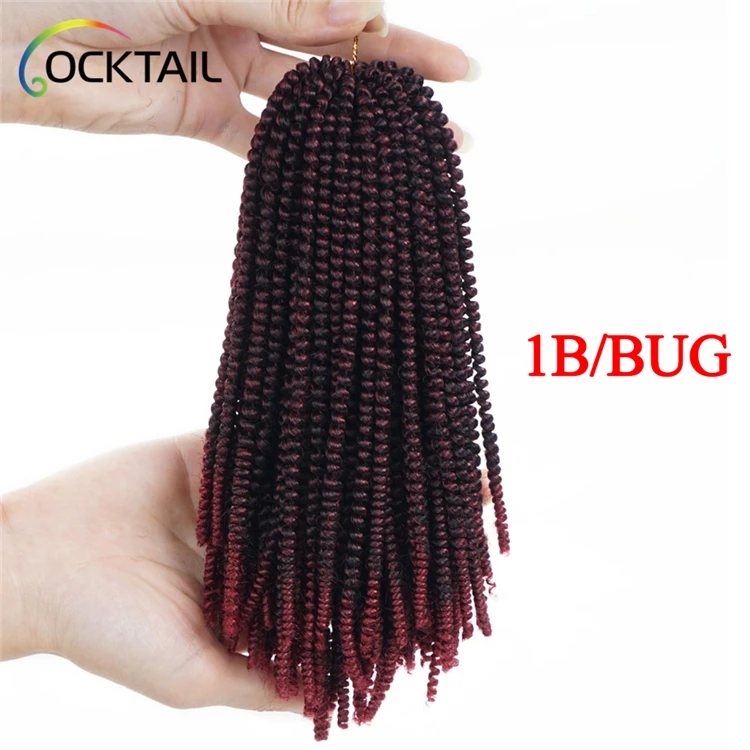 

ombre color 18 inch kenya spring twist crochet braid hair extension braid color no 33