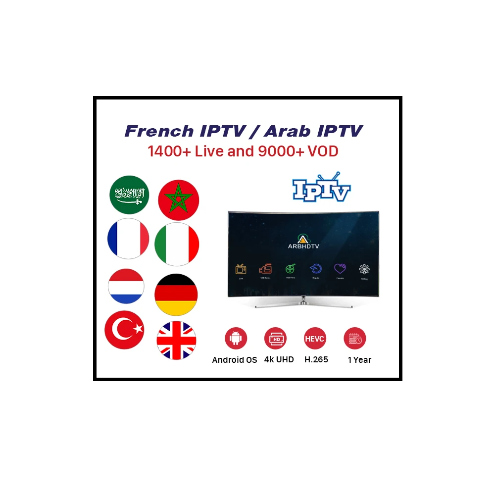 

Cheap Africa IPTV APK ARBHDTV Subscription 12 months with Algeria Morocco and Tunisia Afriqu Channels