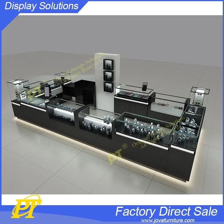 Retail custom glass jewellery kiosk design, modern jewelry kiosks for mall (3).jpg
