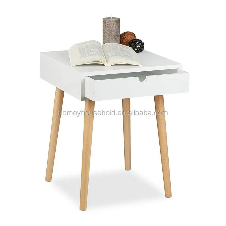 Nordic Design Modern Bedroom Furniture Natural Legs White Nightstand Simple Wood Night Stand For Bed Room Cabinet Buy Unique Night Stands Wood Flower Stand White Nightstand Product On Alibaba Com