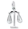 Silver Plated Scales Of Justice Studies Charms