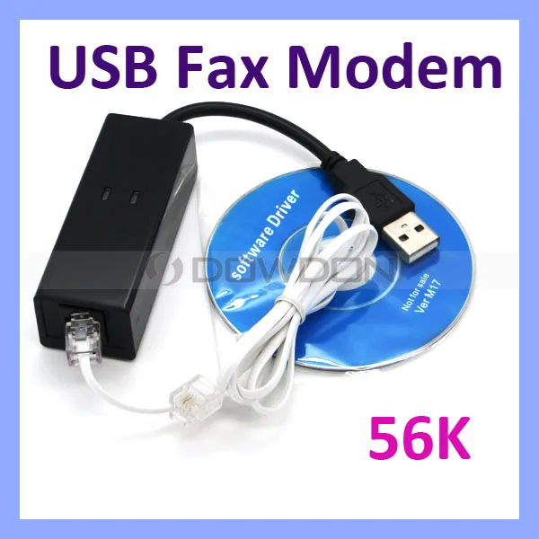 
External USB 56K USB Fax Modem Supports win7 
