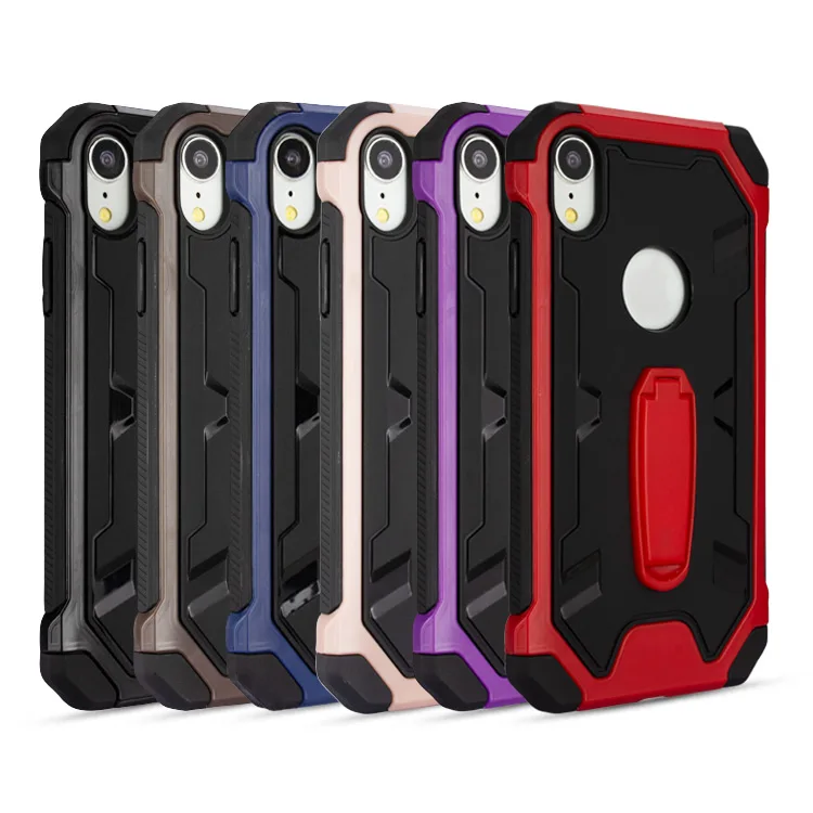 

Saiboro 2019 Business Style TPU PC Phone Case For iPhone Xs max Shockproof Protective Armor Cover Red Hybrid Protective Case, 6 colors
