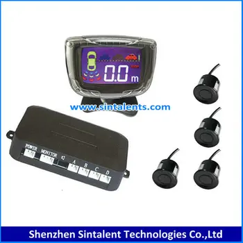 2017 universal car reverse rear radar system 4 wires parking sensor2017 universal car reverse rear radar system 4 wires parking sensor for volvo with led display