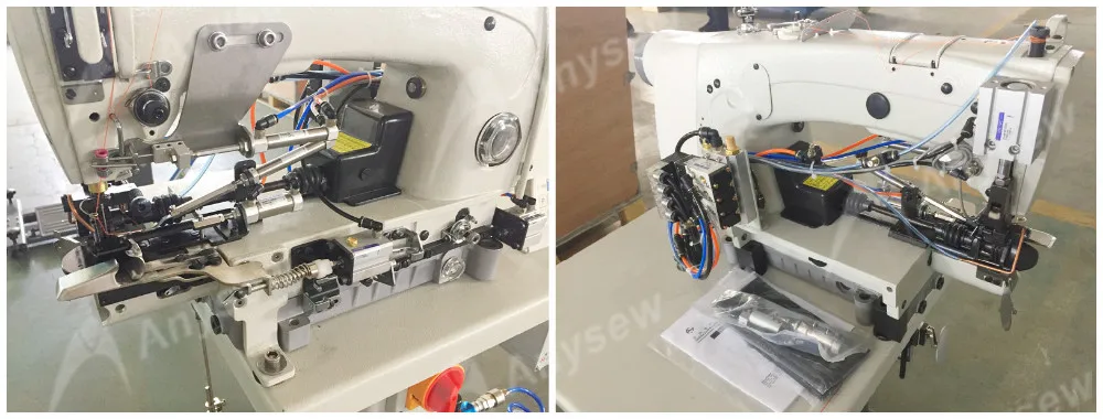 AS63972 Electronic-control lockstitch and chainstitch hemming on trouser bottoms and sleeves machine details