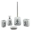 BX Group funny design pirate and ocean ceramic bathroom accessory set for kids