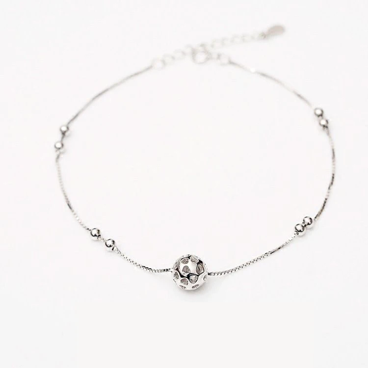 

Fashion 925 Sterling Design Bracelet Foot Jewelry Sliver Cute Silver Anklet, Picture shows