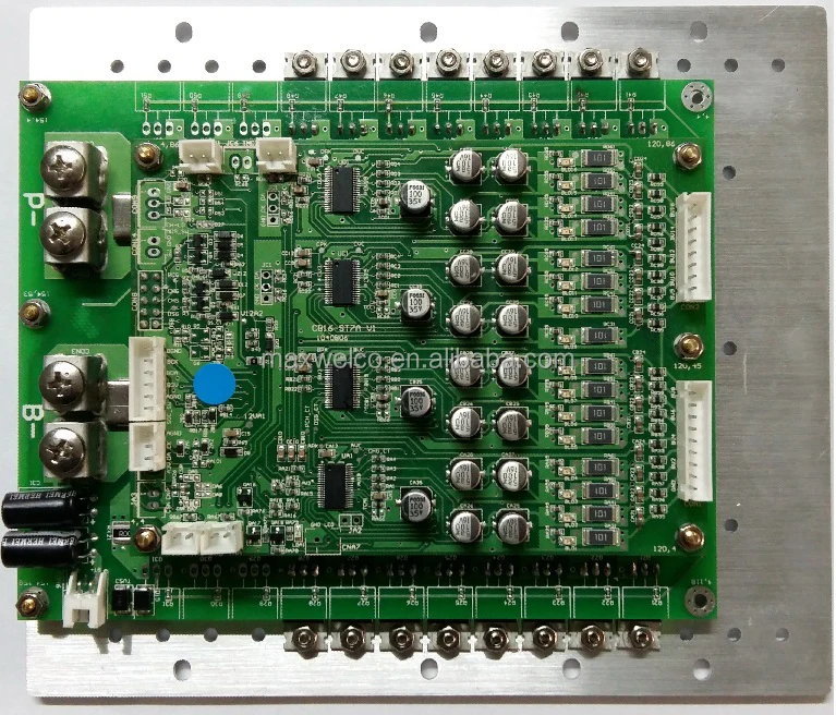 
15S / 48V / 80A LiFePO4 Battery BMS , Battery Management System with CANbus Communication Module 