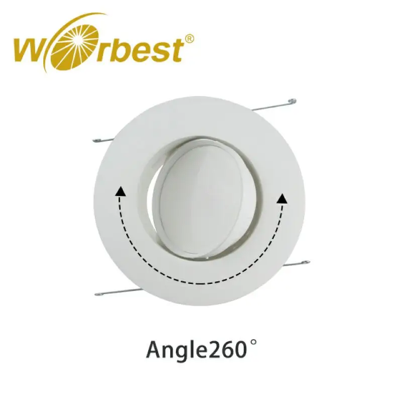 Worbest 4 inch 6 inch led retrofit recessed light lamp wall wash scoop led gimble light downlight