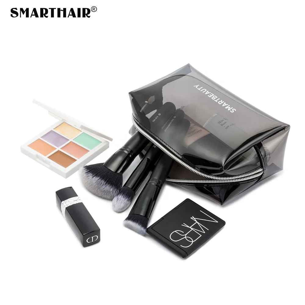 
Custom Transparent Small Dark Clear Cosmetic Bag Travel Toiletry PVC TPU Makeup Bag Set Clear Organizer Beauty Case 