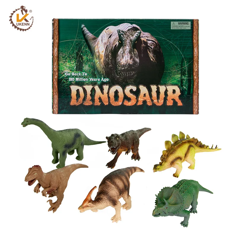 

Plastic 3D Diy Play Set Collection Animal Dinosaurs Models Toys for Kids